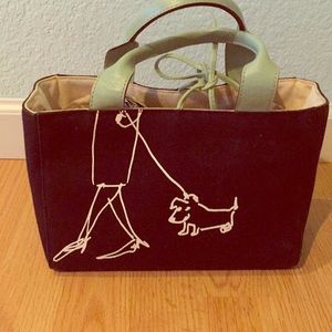 Hand bag Kate spade wiener dog Tiffany blue